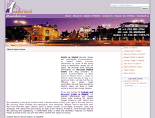 Tablet Screenshot of a1madridhotels.com